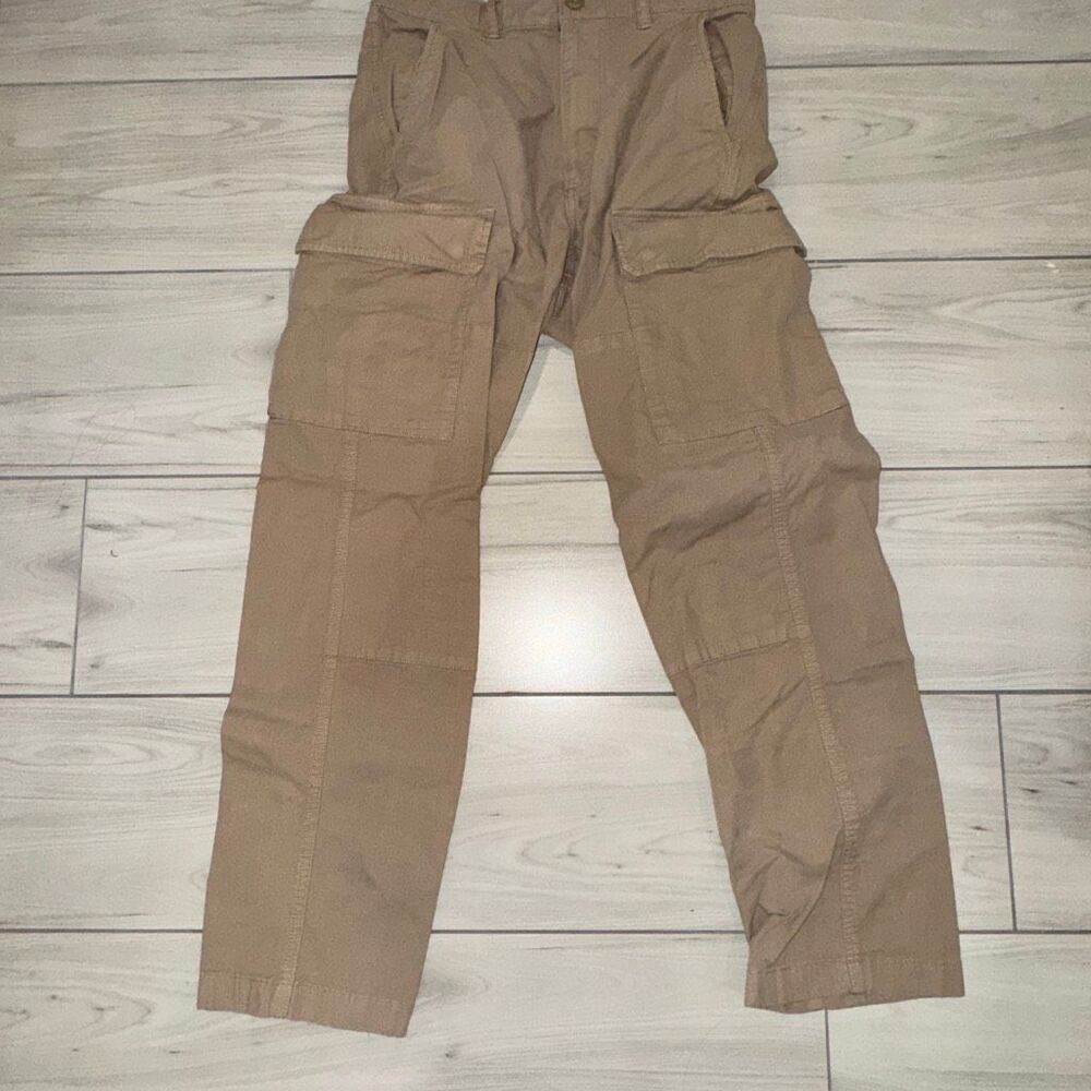 uniqlo mens‎ tan cargo pants size small